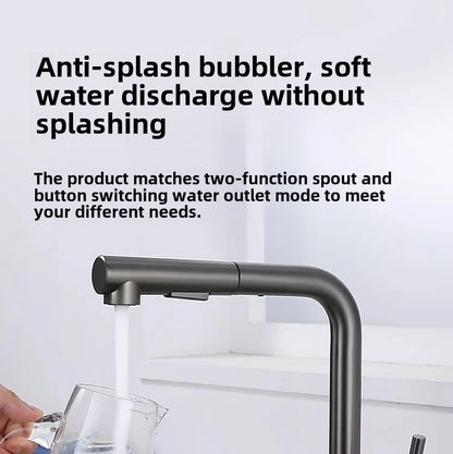 Handfree Grey Touch On Faucet Stainless Steel Cold