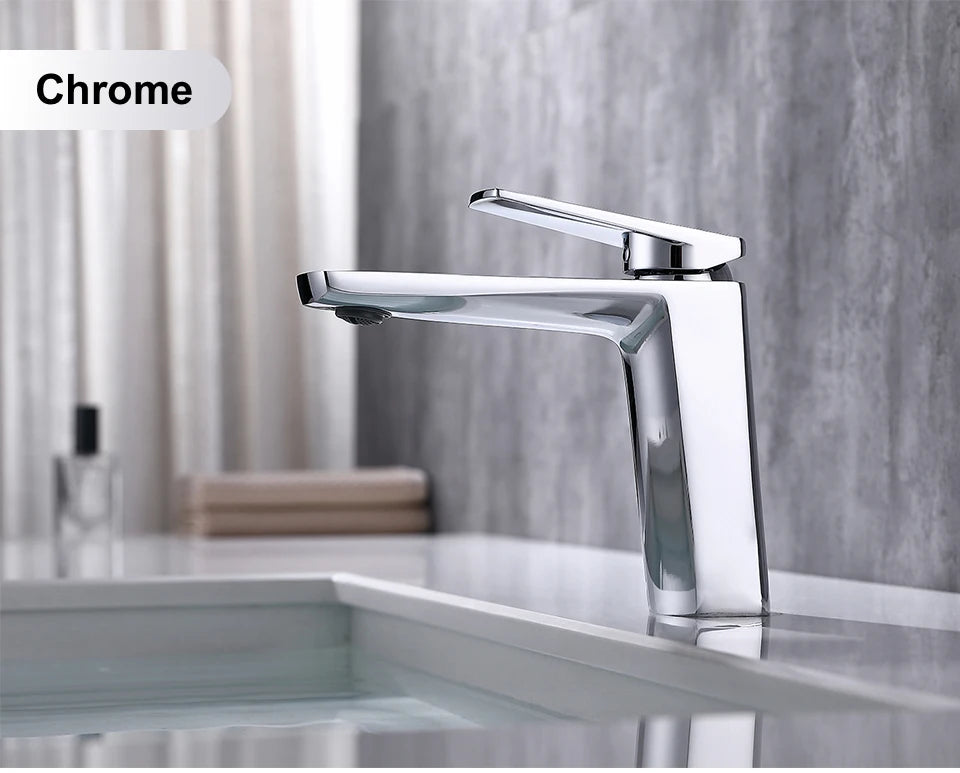 Vgx Brushed Gold Bathroom Faucets Square Basin Mixer