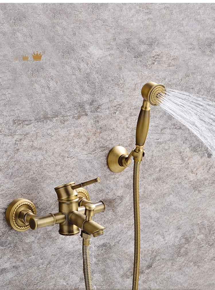 Antique Bathroom Shower Faucet Cold Bathtub Mixer Crane