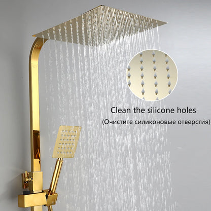 Oxg Golden Thermostatic Shower Faucet Bathroom Faucet Digital
