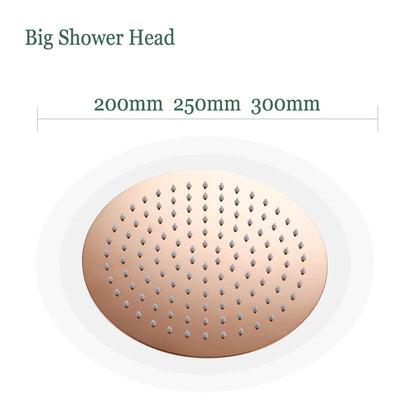 Bathroom Faucet Rose Gold Shower Wall Mounted 8/10/12