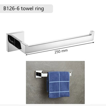 Stainless Steel Bathroom Hardware Mirror Chrome Polished Towel