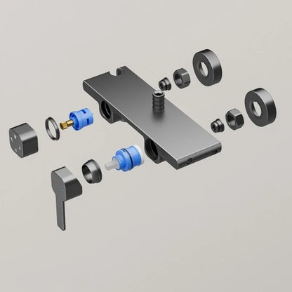 4-Way Rainlfall Showers System Wall Mounted Bathroom Shower