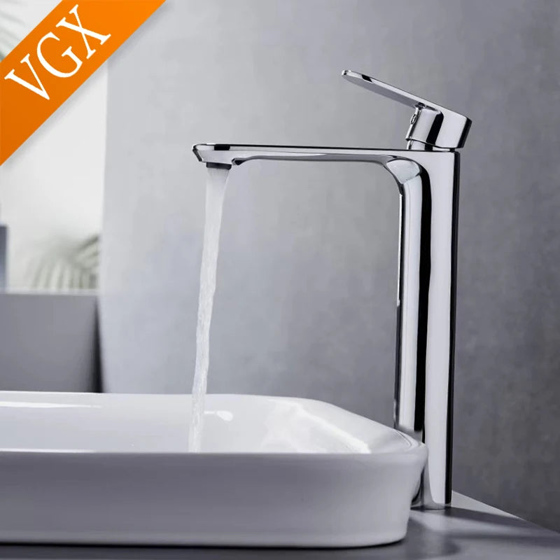 Vgx Bathroom Faucets High Basin Mixer Sink Tall
