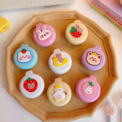 1pcs Mini Cute Folding Air Comb Mirror Compact