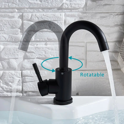 Pull Out Lift Faucet 360 Rotatable Bathroom Basin