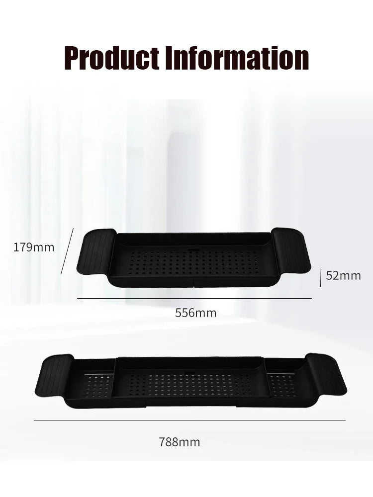 Bathtub Shelf Extendable Bathroom Bathtub Tray Shower Caddy