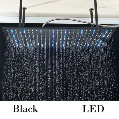Zappo Gold Waterfall Faucet Roman Handheld Shower Deck