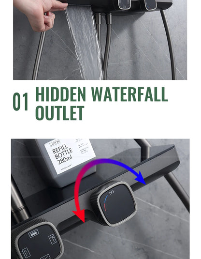 10 Inch Shower Head Handle Square Shower Faucet