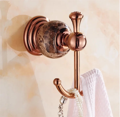 Bathroom Bath Shelf Rose Gold Paper Holder Towel