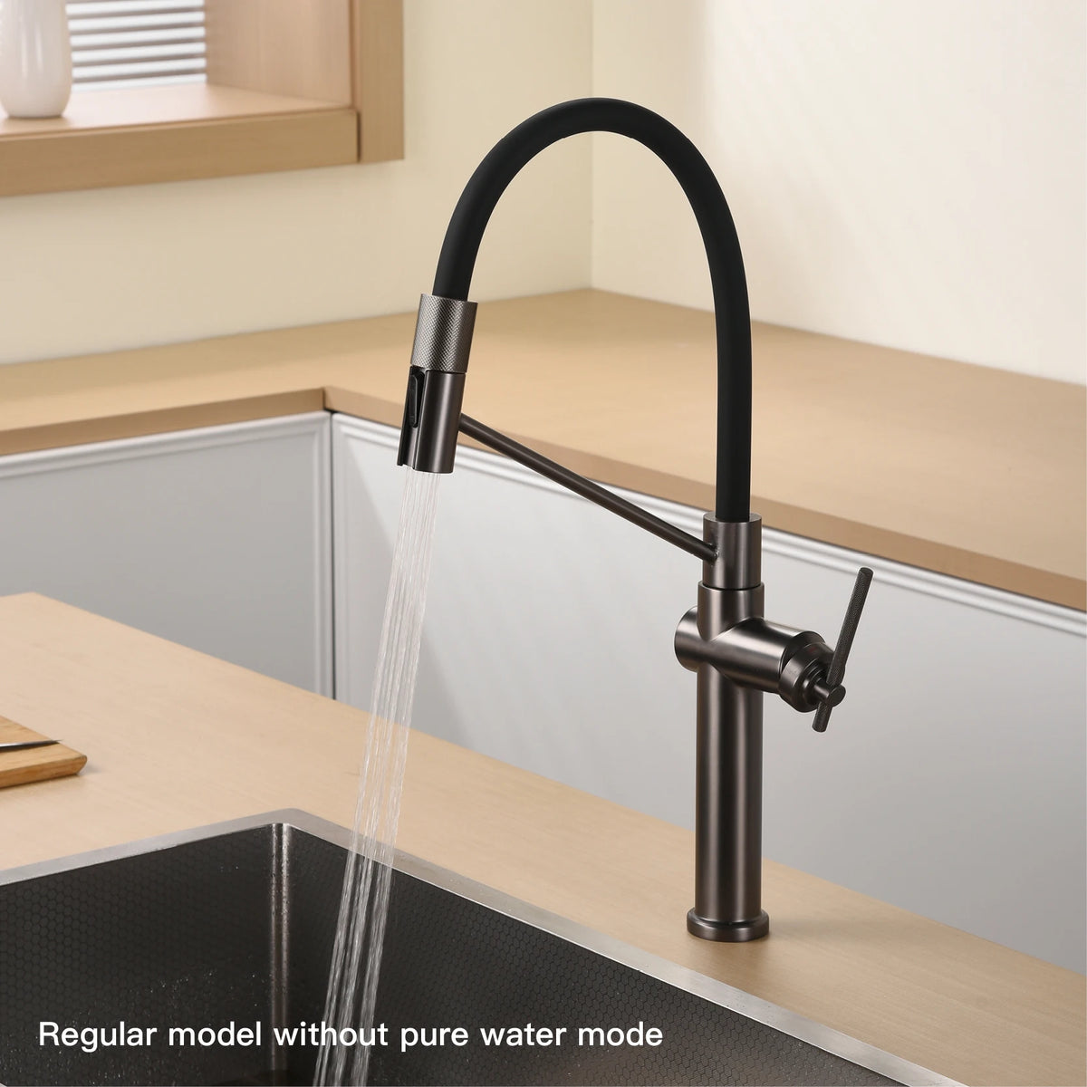 Aitana Brushed Rose Gold Pull-Out Faucet Luxury Drinking