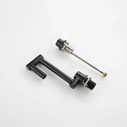 Black 304 Stainless Steel Sink Faucet Concealed Folding