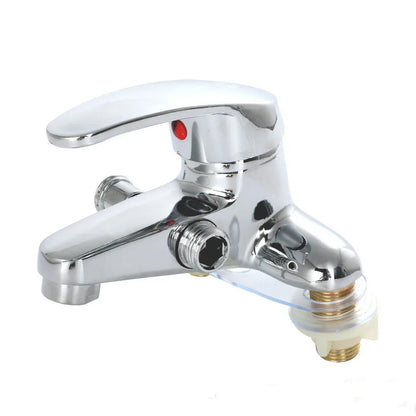 Two-Hole Bathroom Sink Faucet Zinc Alloy Dual Handle