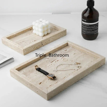 Natural Cave Stone Bathroom Supplies Jewelry Storage Tray