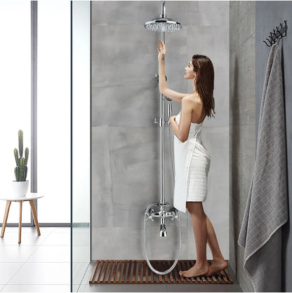 Bathroom Shower Faucet Brass Rainfall Shower Mixer Tap