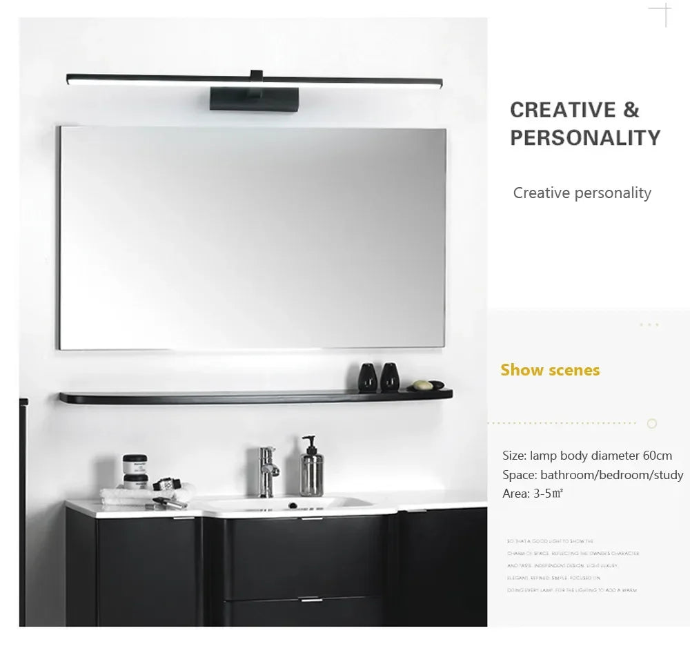 Modern Led Wall Light Bathroom Hardwares Wall Lamp