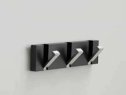 Black Towel Hanger Robe Hook Folding Clothes Hook