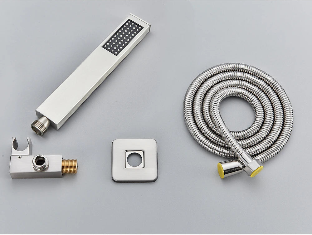 Poiqihy Golden Handshower Head 150cm Stainless Steel Shower