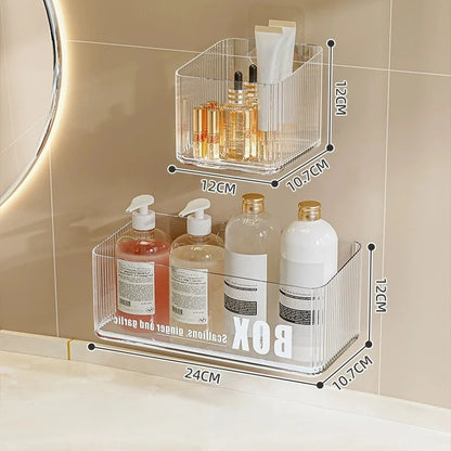Shower Shelves Adhesive Clear Acrylic Bathroom Shower Caddy