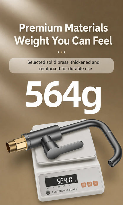 Brass Basin Faucet Gunmetal Gray Bathroom Faucet Cold