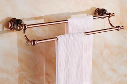 Bathroom Bath Shelf Rose Gold Paper Holder Towel