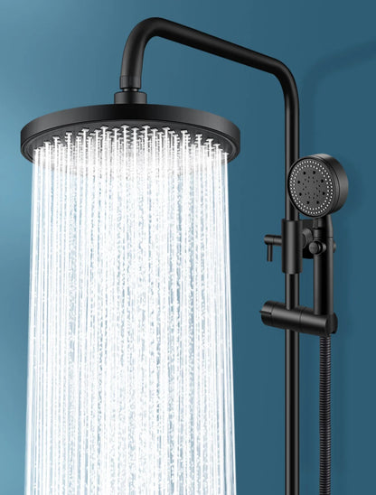 9/10 Inch 360 Swivel Rain Shower Head Internal