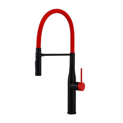 Tuqiu Gray Pull Down Sink Faucet Brushed Nickel