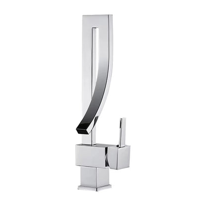Zappo Gold Waterfall Faucet Roman Handheld Shower Deck