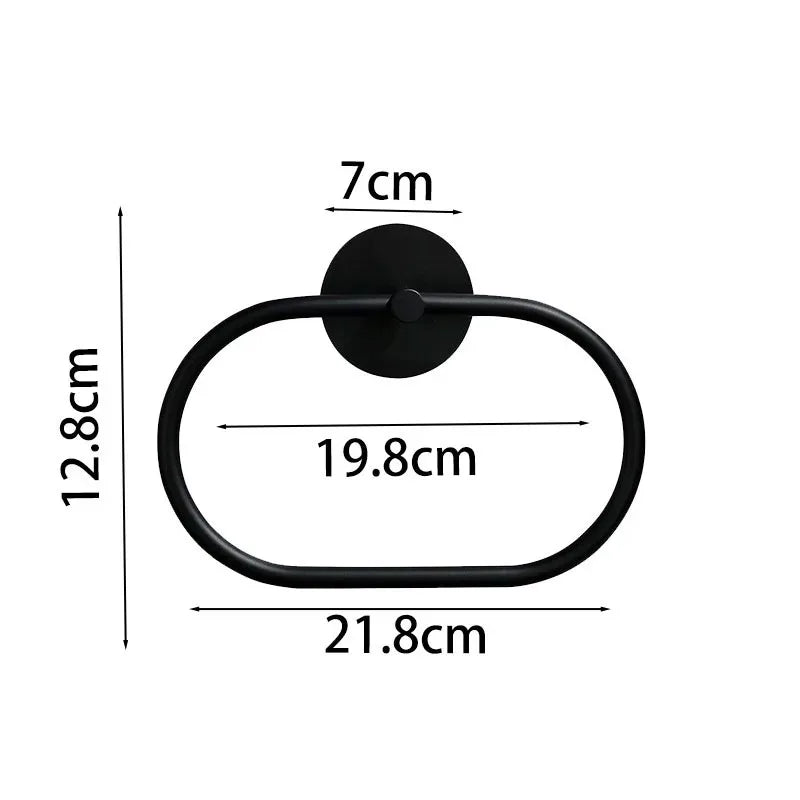 Self Adhesive Towel Ring Bathroom 304 Stainless Steel