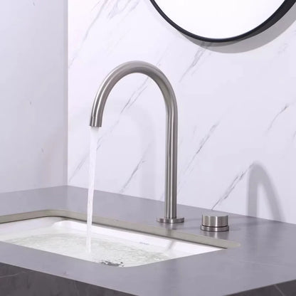 Brushed Gold Basin Faucet Nickel Sink Faucet Two