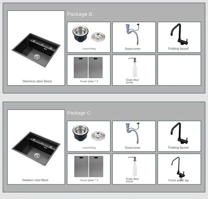 Nano 55 45 23cm Hidden Sink Groove Invisible
