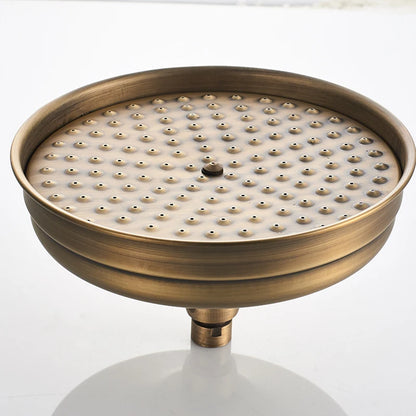 Antique Brass Bathroom Hand Shower Head Inch Round