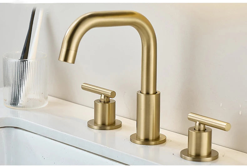 Nordic Style Basin Faucet Holes Bathroom Sink Faucet