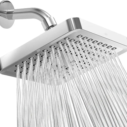 Inches High Pressure Rain Shower Head Arm 1min