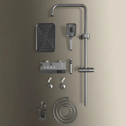 Bathroom Shower Led Display Piano Keys Bath Shower