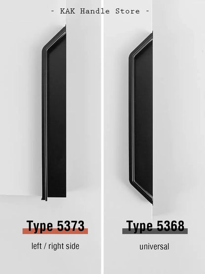Kak Recessed Cabinet Handles Black Hidden Sliding Door