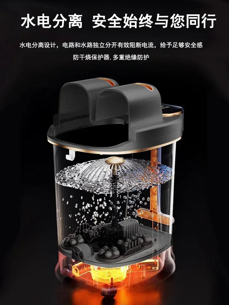 Foot Soaking Bucket Electric Massager Foot Wash Basin