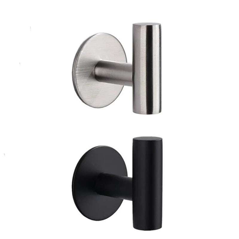 Aluminum Alloy Robe Hook Towel Hooks Self Adhesive