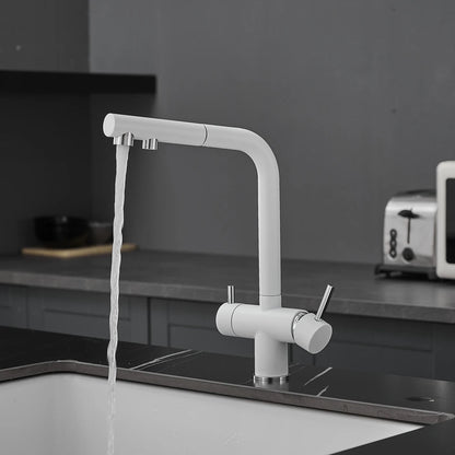 White Cold Filter Sink Faucets Ways Pure Water