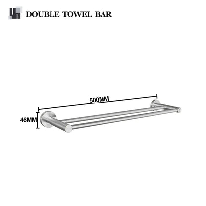 Brushed Nickel Bathroom Towel Bar Bath Robe Hook