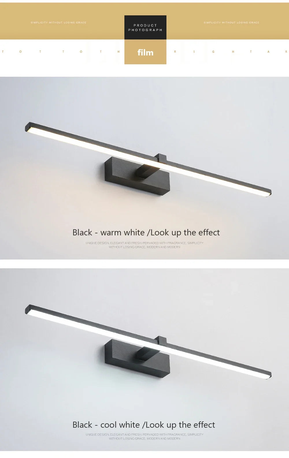 Modern Led Wall Light Bathroom Hardwares Wall Lamp
