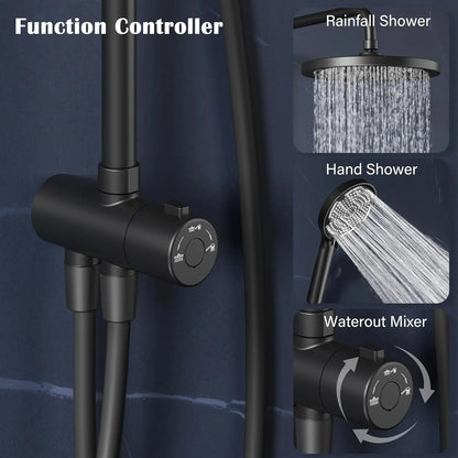Bathroom Shower System Stainless Steel Showers Faucet Shelf