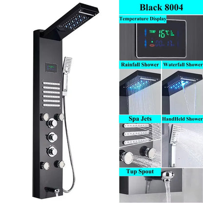 Shower Panel Tower System Rain Waterfall Shower Column