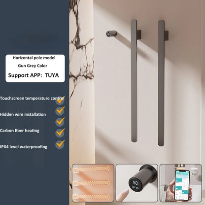 Intelligent Electric Heating Towel Rack Invisible Installation
