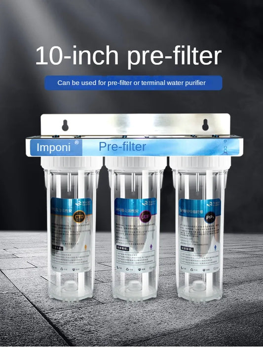 10-Inch Three-Stage Water Purifier Pre-Filter Water Purifier Tap