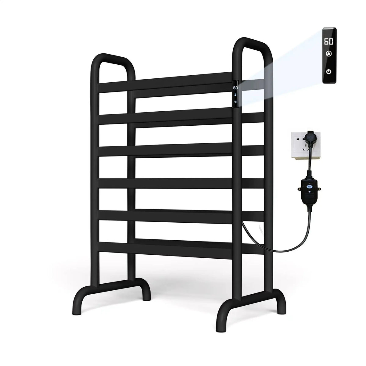 White Freestanding Mountable Towel Warmer Heated Towel Rack