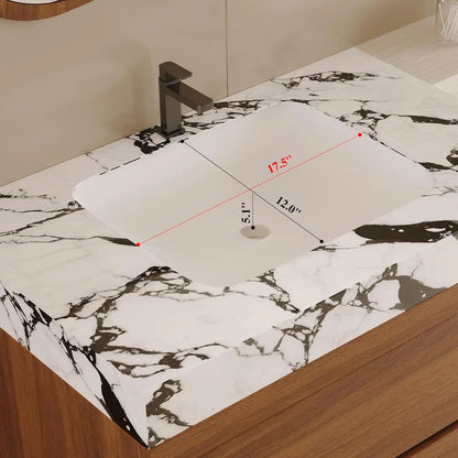 30 Modern Floating Bathroom Vanity Faux Marble Top