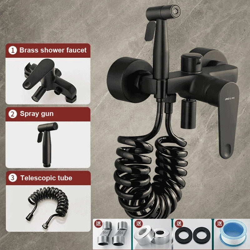 Bathroom Shower Faucet Spray Gun Brass Cold Water