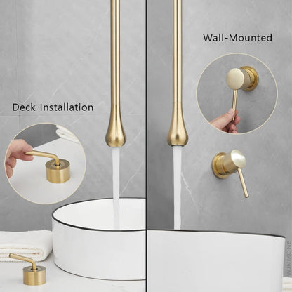 Luxury Hidden Bathroom Faucet Ceiling Design Cold Mixer