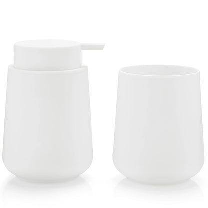 Bathroom Accessory - 2-Piece Soap Dispenser Cup Bathroom